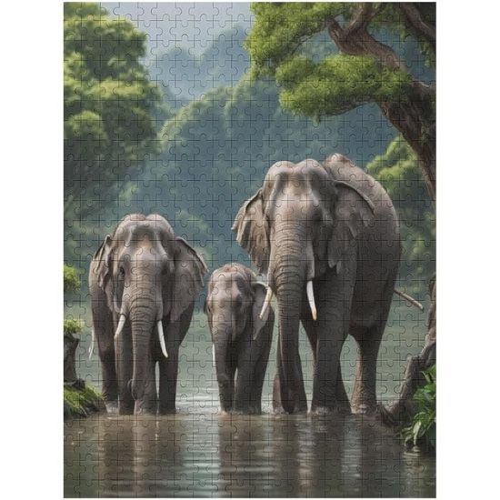 Puzzle 500 pcs XXL Éléphant floral - Educa - Boutique BCD JEUX Puzzle 500 pcs XXL Éléphant floral - Educa - Boutique BCD JEUX