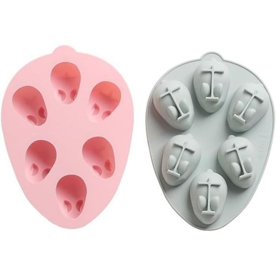 Lot De 2 Moules En Silicone En Forme De Citrouille D'Halloween - Moule