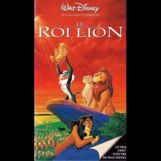 Cassette VHS le roi lion Cdiscount