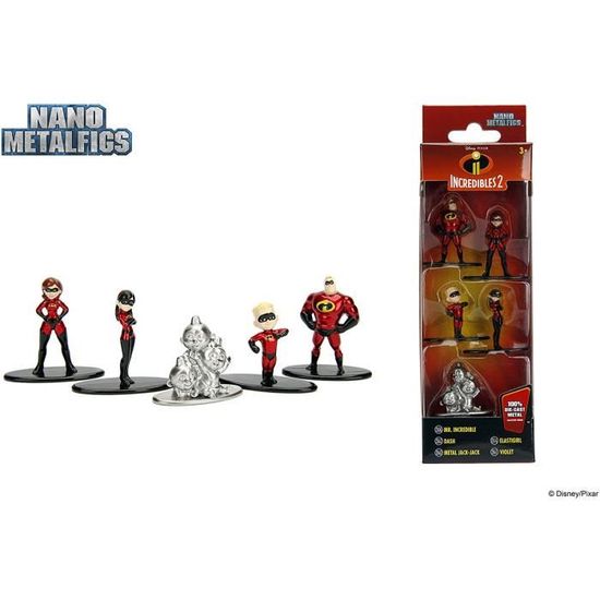 Set 5 figurines LES INDESTRUCTIBLES 2 Disney Collection Nano Metal Figs