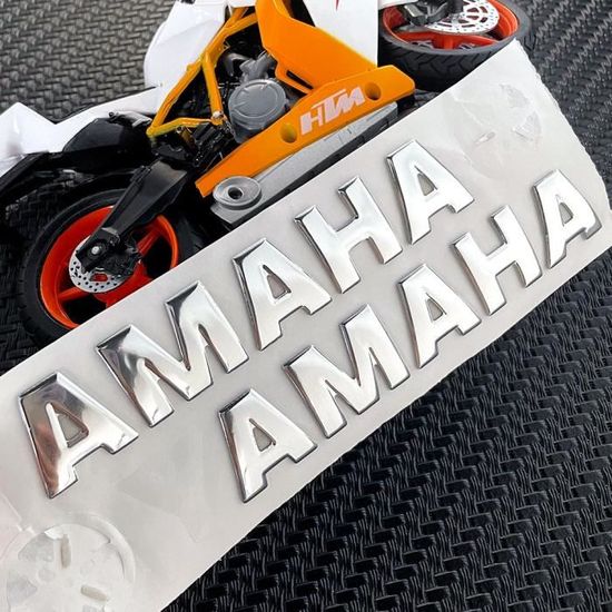 Aramox Paire Autocollants Emblème Moto 3D Pour X-MAX 125 250 400 - Autocollants Tridimensionnels Noir