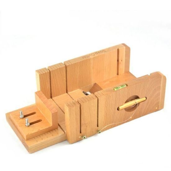 Coupe-Savon En Bois Avec Lame Acier Inox - Râpe à Savon DIY Réglable | Pour Savons & Bougies Maison