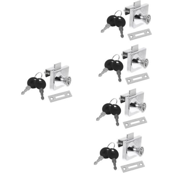 Lot De 4 Boucles De Serrure Métal + 1 Tri-glide Slider Pour Sac à Dos, échelle, Sangle - Argent