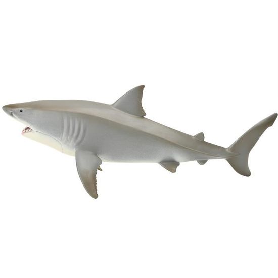 Grand Modèle De Requin Mégalodon – 27 Cm, Réaliste, Peint à La Main – Cadeau Collectionneur Dès 14 Ans