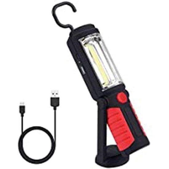 Lampe Torche à Clip Rechargeable 500LM - 10 Modes, IP65 Étanche, Mains Libres - Pour Course, Camping, Randonnée