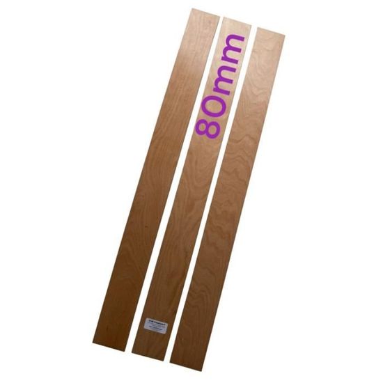SCM Créations Latte 66 Cm (660mm) Largeur 80 Mm épaisseur 8 Mm 7 Plis Avec 2 Embouts, Latte De Lit
