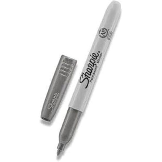 Marqueur Permanent Pointe Fine Métallisé Argent - Sharpie