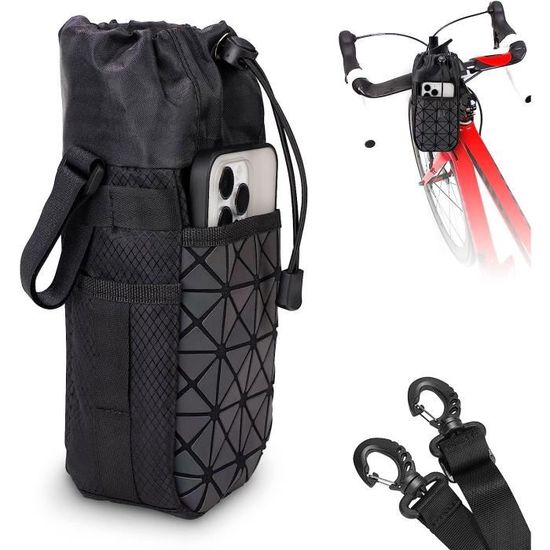 Porte-gobelet/sacoche De Selle Weaver Leather - Fixation Facile - Poche Avant