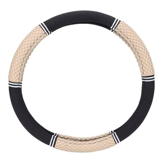 Couvre Volant Silicone Voiture Housse De Volant En Silicone Universelle 32-40cm - Protection UV Et Anti-Rayures - Noir Couvre Volant Cuir