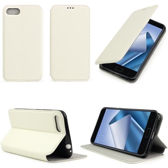 Coque Silicone Transparente + Verre Trempé Pour Asus Zenfone 4 Max ZC520KL - Blanc