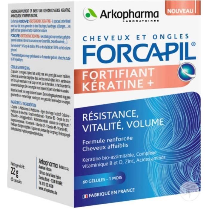 Forcapil Arkopharma Fortifying Keratin Shampoo 200 Ml Mit Provitamin B5 – 2er Pack Für Kräftiges Haar