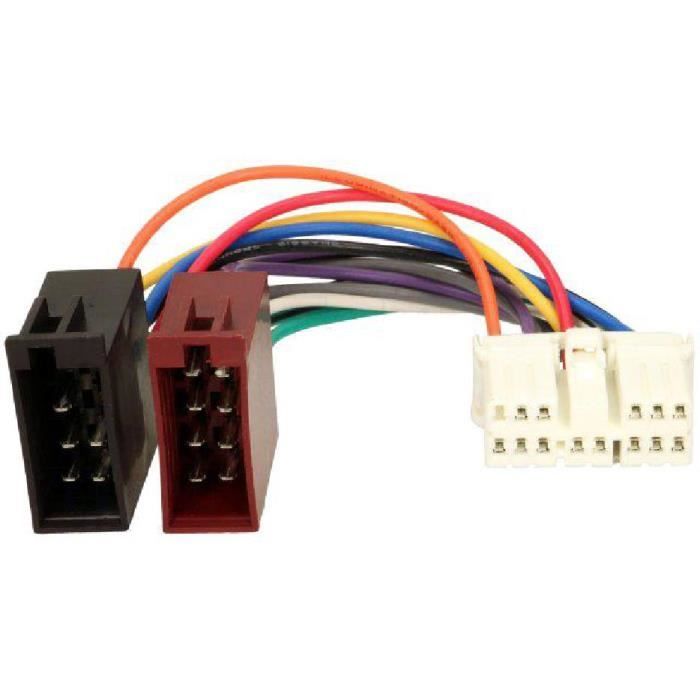 Fiche Autoradio 14PIN vers ISO Hyundai Accent Atos Coupe Elantra Lantra Excel H-1 Sonata Tiburon