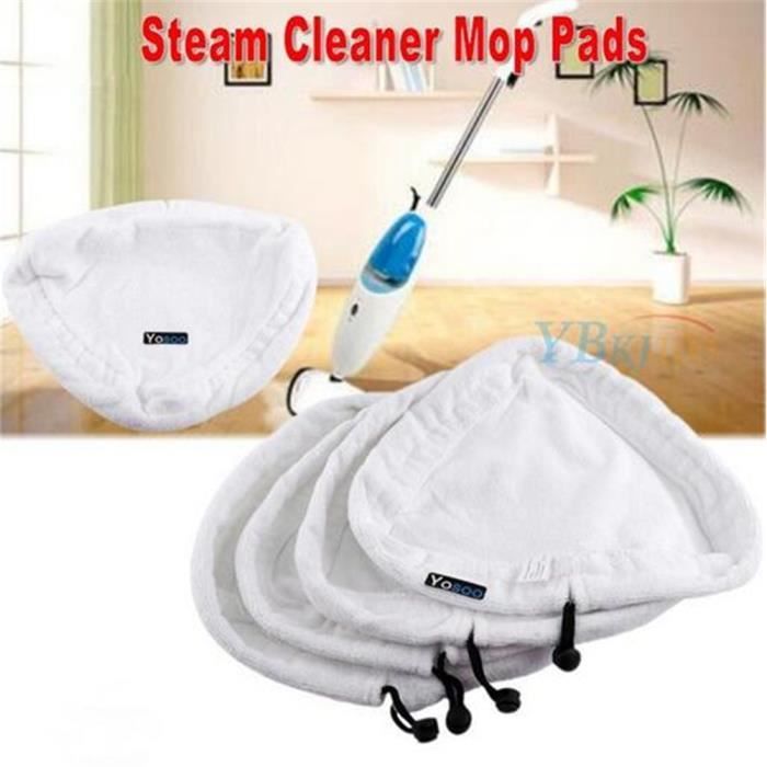 4 pcs Tapis Microfibre Mop à Vapeur pour H2O-Remplacement Propreté Lingettes pour Balais Vapeur