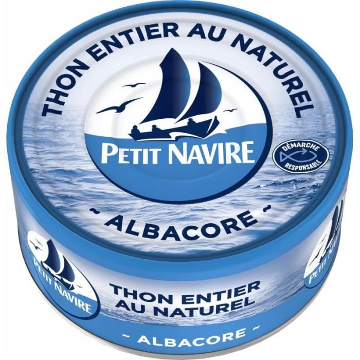 PETIT NAVIRE - Thon Naturel Démarche Reponsable 185G - Lot De 3