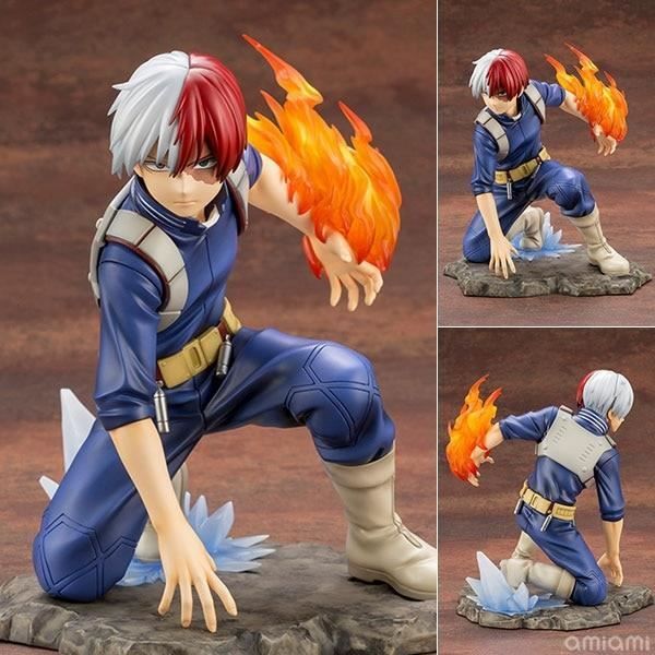 2019 nouveau Super héros bande dessinée Anime Statue Boku pas de héros Tomy ARTFX J Shoto Todoroki Figure modèle jouets figurine