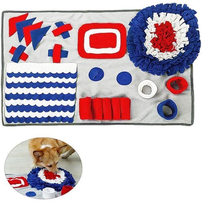 Tapis Snuffle Chien, 50X75 cmTapis de Fouille Chien, Jeu Tapis Snuffle, Chien Chat Snuffle Tapis,Le Stress Release Pad