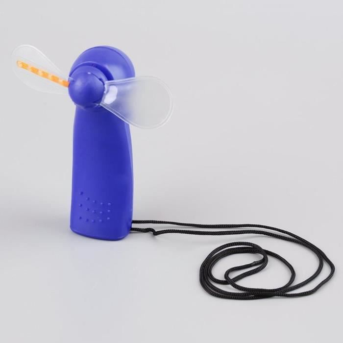Mini ventilateur portatif de refroidissement de poche de matrice de ventilateur d'air frais avec la la - Modèle: Blue - HJXFSA00655