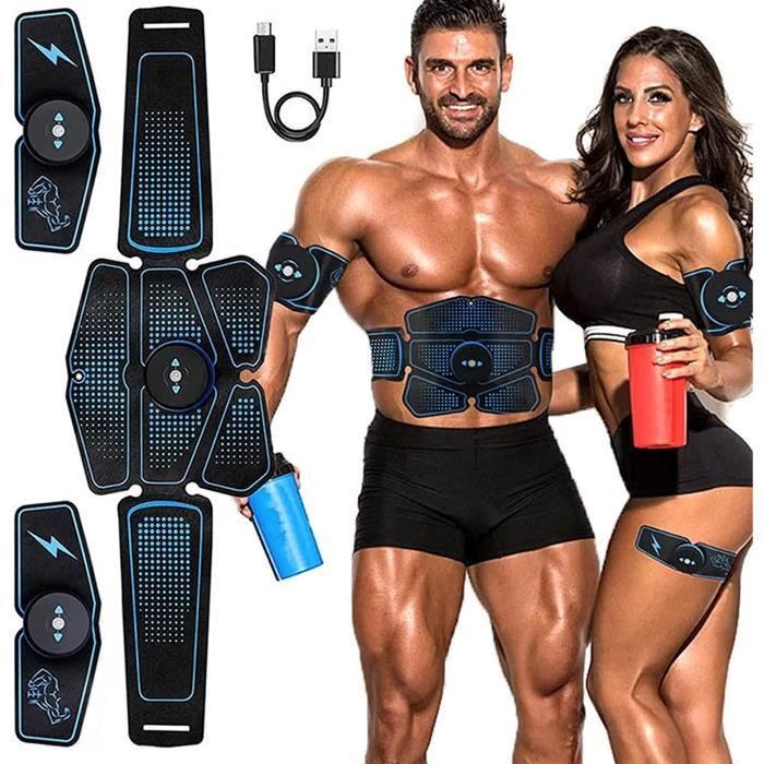 GoodWell Electrostimulateur Musculaire,Ceinture Abdominale,Stimulation Musculaire, Stimulateur Musculaire Professionnel pour Abdomin