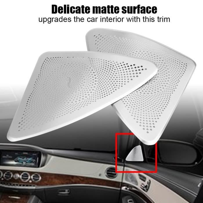 Paire De Garniture De Couvercle De Haut-Parleur Stéréo De Porte De Style Voiture Pour Mercedes Benz Classe S W222 14-17-TIP