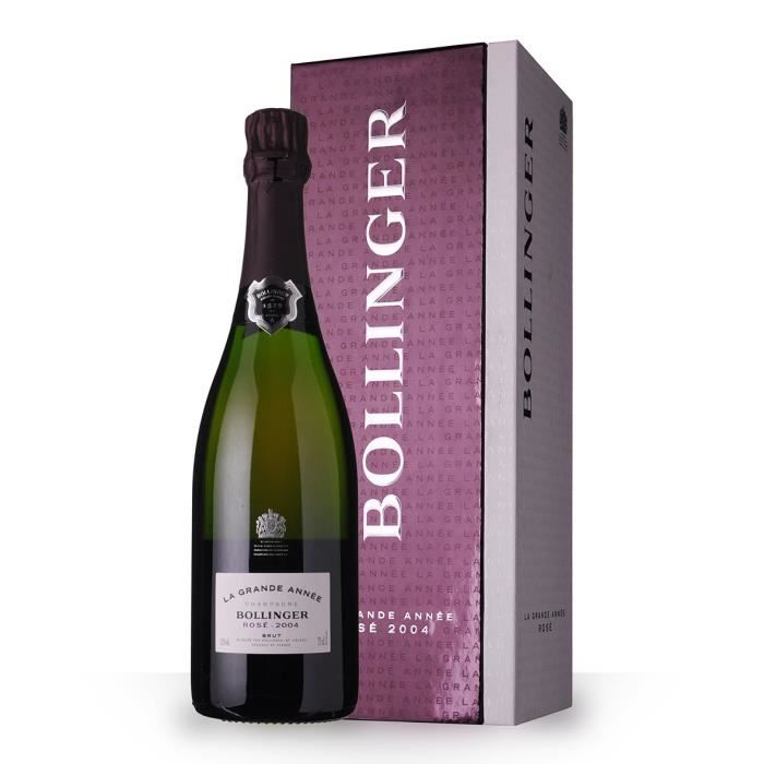 Bollinger La Grande Année 2004 Brut Rosé 75cl - Coffret - Champagne