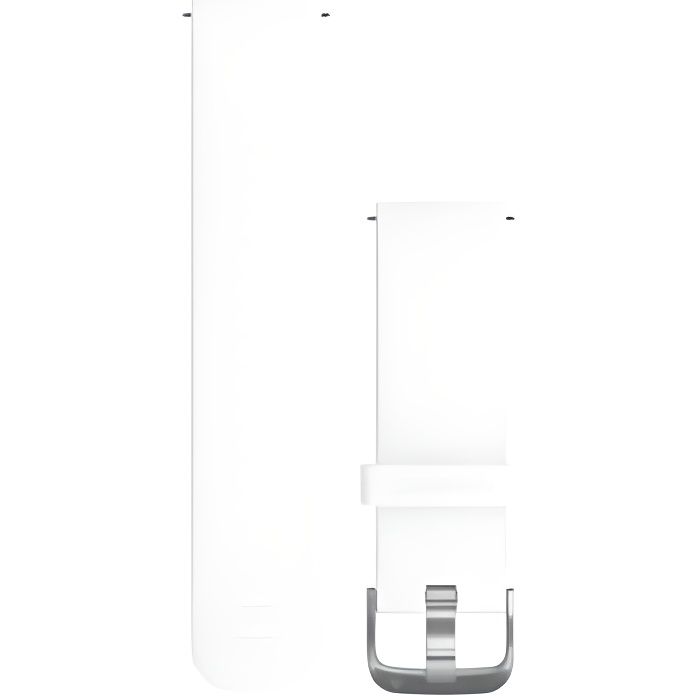 GARMIN Bracelet Vivoactive 3 - Silicone blanc - Boucle argentée