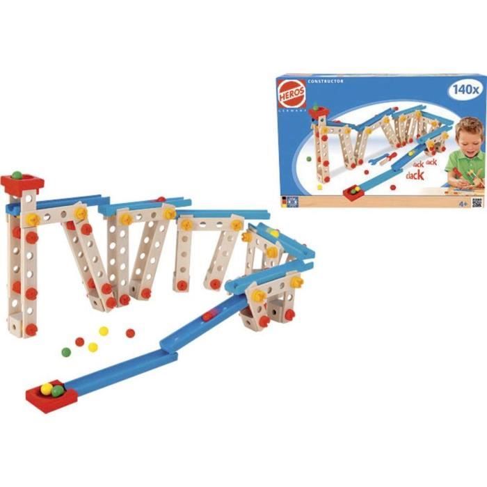 Heros Circuit à billes HEROS Constructor, 140 pièces Classe d'âge à partir de 4 ans