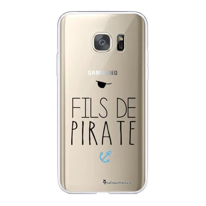 Coque Samsung Galaxy S7 360 intégrale transparente Fils de Pirate Ecriture Tendance Design La Coque Francaise.