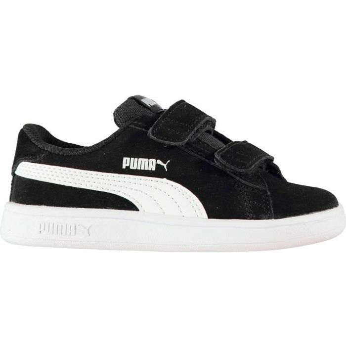 Puma Enfants Baskets En Daim 2 Bandes Velcro