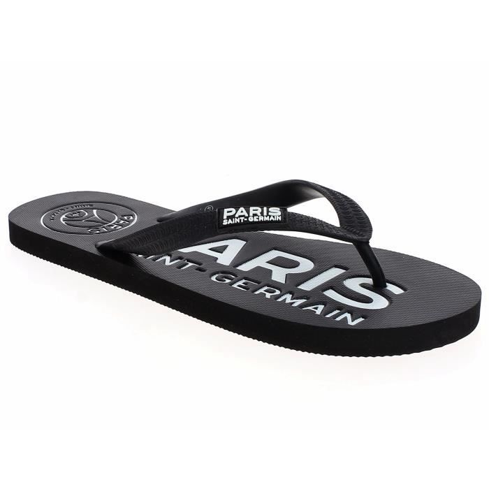 Tongs PSG - Collection officielle PARIS SAINT GERMAIN - Noir