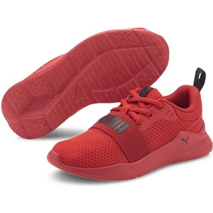 Chaussures de multisports enfant Puma Wired Run PS - rouge vif/noir - 31,5
