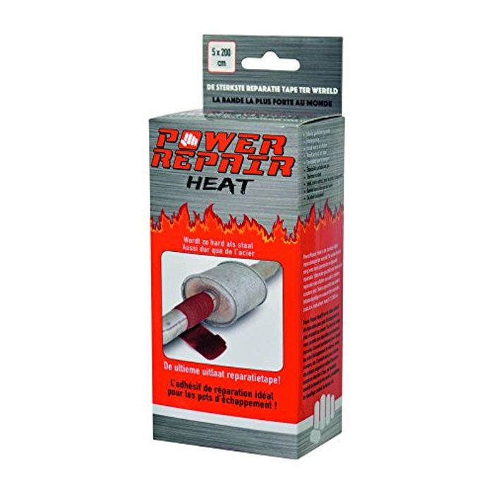POWER REPAIR Adhésif de réparation - Pour pots d'échappement - Haute résistance à la chaleur - Etanchéité parfaite - 5X125 cm
