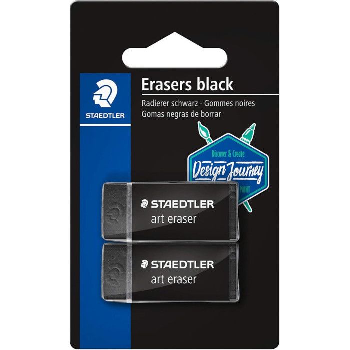 rasoplast 526 B Design Journey - Blister 2 gommes noires sans latex 526 B30