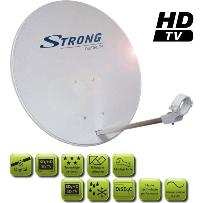 STRONG SRTD63SPL702 Parabole avec tête LNB