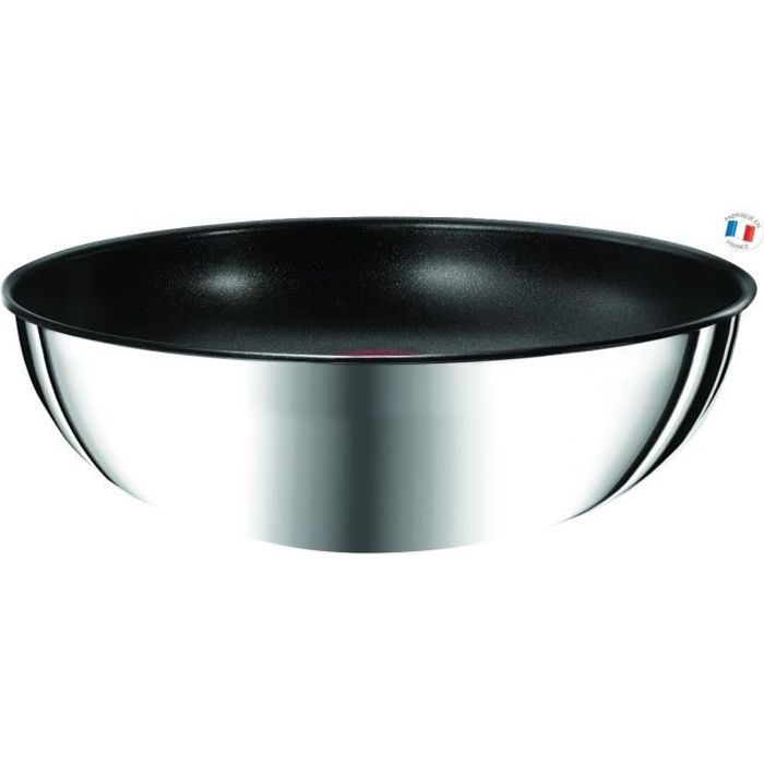 TEFAL L9407702 Poêle wok 26 cm INGENIO PREFERENCE - Tous feux dont induction - Antiadhésive - Poignée vendue séparément