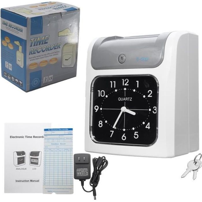 TEMPSA Electronique Pointeuse Badgeuse Horloge Gestion Temps de Assistance Enregistreur Pour employés