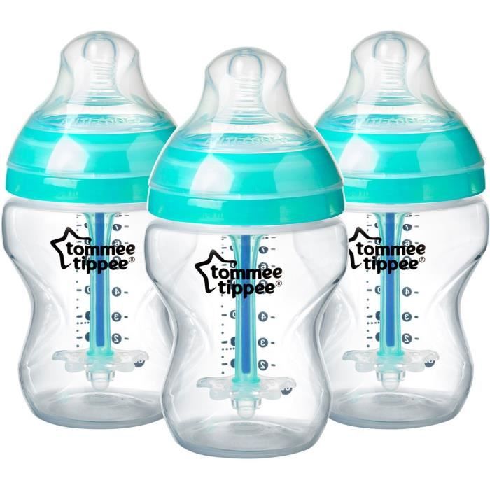 Tommee Tippee Biberon Anti-Colique Avancé Lot de 3 x 260ml