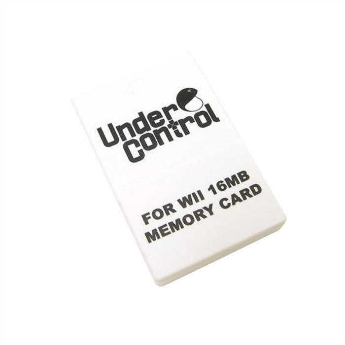 Carte mémoire 16MB Wii/Game Cube Blanche