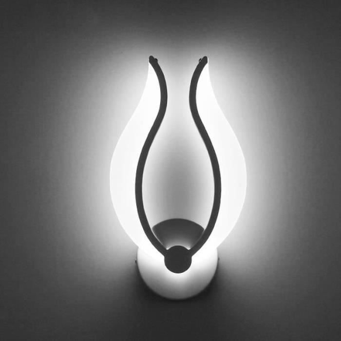 ZZ27103-Applique Murale 9W Led pour Chambre Moderne Interieur-Exterieur, Up and Down Design Blanc Chaud (Blanc Froide)