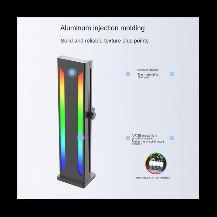 Carte Vidéo Graphique D'ordinateur Blanche Gtx 1080 Sur Un Concept