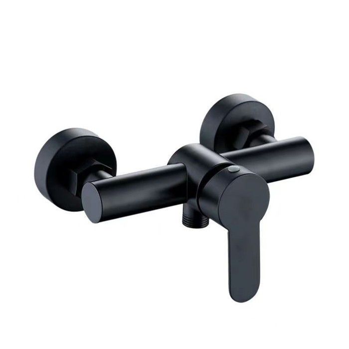 Robinet mitigeur de douche - Acier inoxydable 304 - Noir - Mural - Résistant à lusure - Haute température