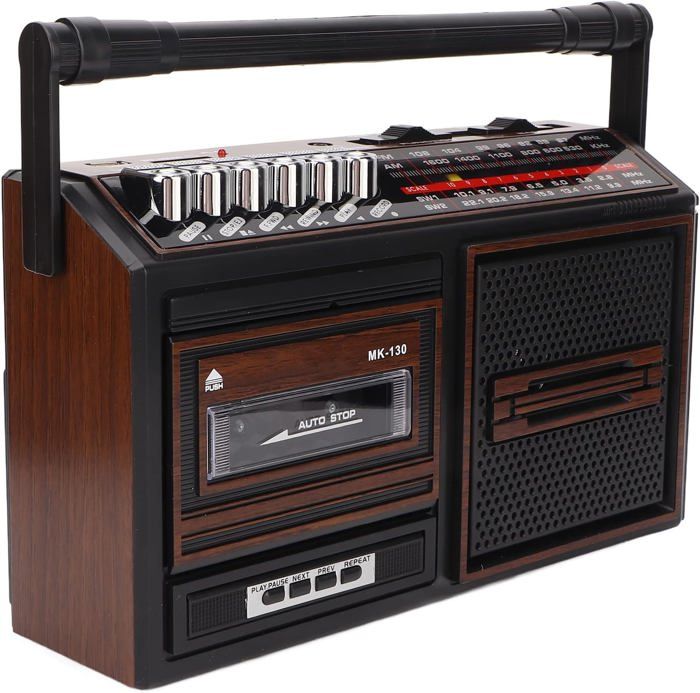 Lecteur De Cassettes Portable Vintage – Radio AM/FM Intégrée, Haut-parleurs Stéréo, Prise Jack 3,5 Mm – Retour Au Son Authentique Des Années 80/90