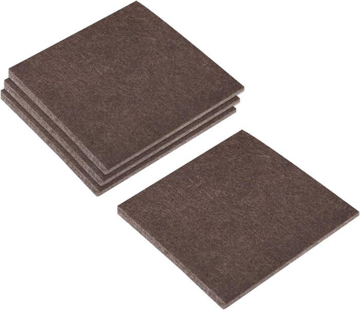 Lot De 7 Plaques De Feutre Marron – 20 X 90 Cm, Avec Fils Assortis – Pour Couture, Patchwork Et Bricolage