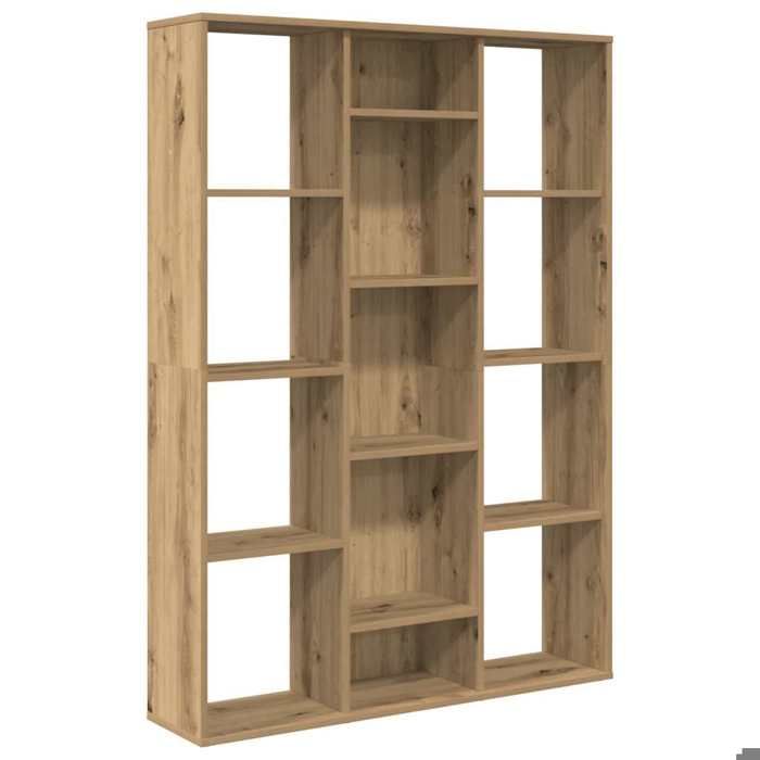 （Brun）Séparateur de pièce/Bibliothèque chêne artisanal 100x24x140 cm SOLDES89035