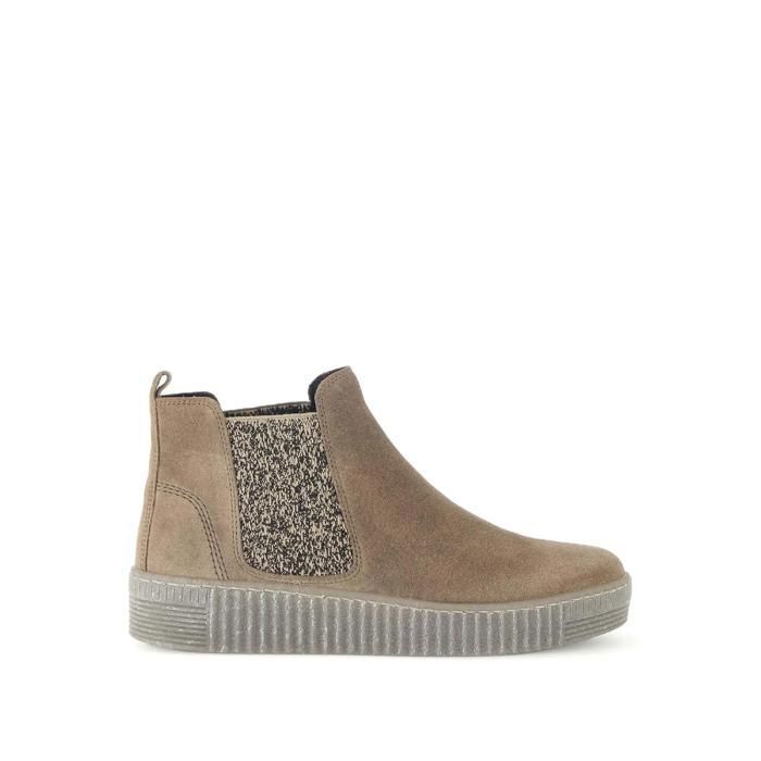 Bottines Femme Gabor En Cuir Marron - Taille 4, Occasion, Bon état Général