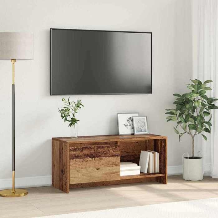 vidaXL Meuble TV Bois ancien 90 x 35 x 40 cm Bois dingénierie