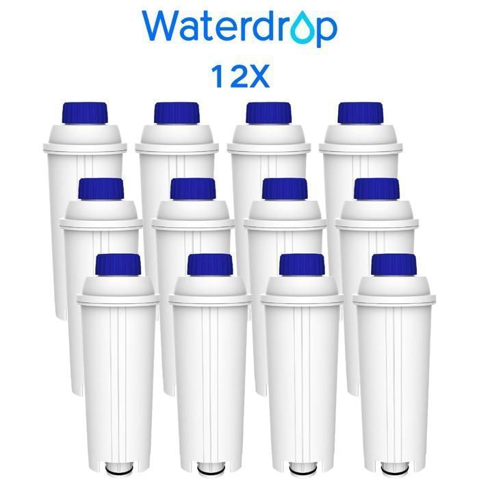 Waterdrop Filtres à Café Remplacement pour Filtre à Eau DeLonghi® DLSC002(12)