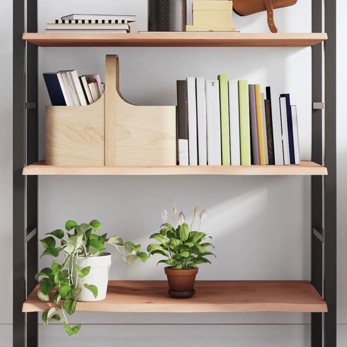 Étagère murale en bois de chêne - vidaXL - 80x40x2 cm - Bois de chêne massif - Non traité - Brun - Capacité 25 6 kg