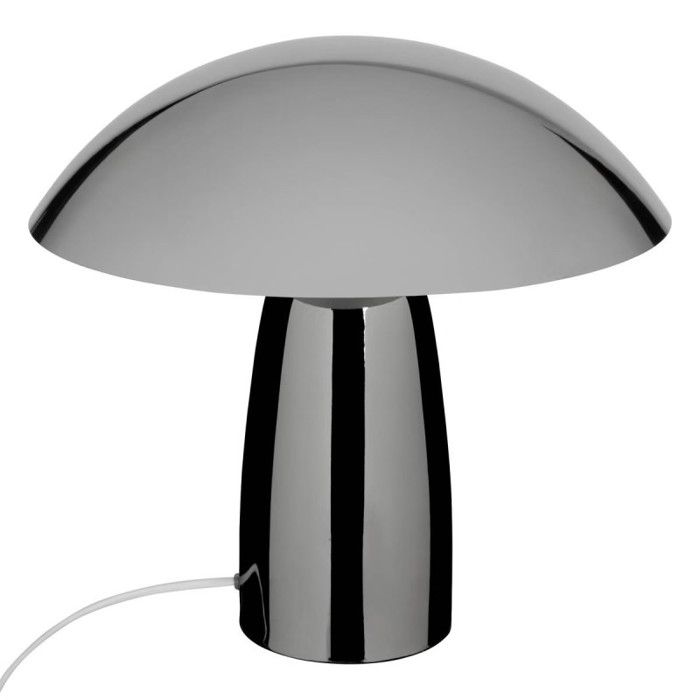 Lampe champignon Omia hauteur 34 cm argent Atmosphera - -