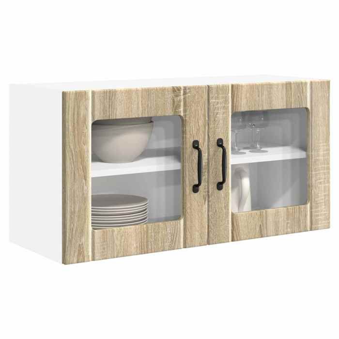 PROMOTION Armoire murale de cuisine - Meuble/Buffet haut - VENTE-FLASH - Meuble mural de cuisine avec porte Chêne Sonoma 80x31x40 cm