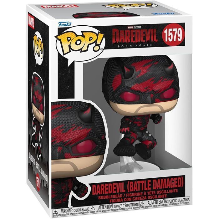 Figurine Funko Pop! N°1579 Daredevil Born Again- Daredevil Endommagé Au Combat